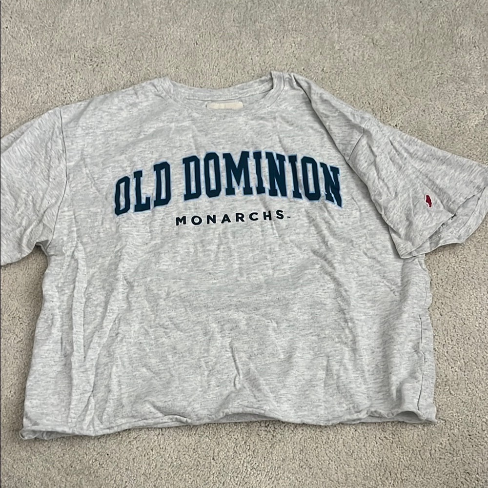 Champion Gray Old Dominion Monarchs Crop Top